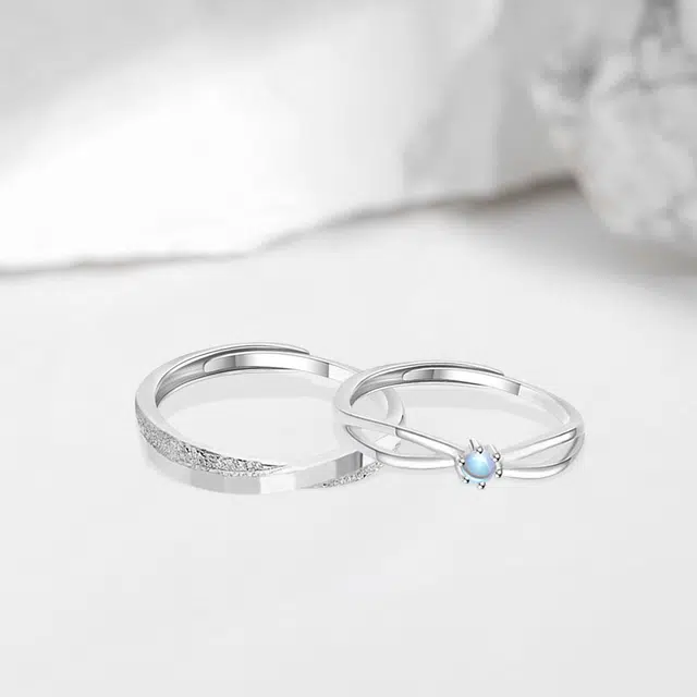 【高品质】 金师傅 钟爱久久对戒 浪漫莫比乌斯幻彩时尚精致气质简约百搭 小众轻奢设计#好运可调节 合金 戒指 男女同款情侣款