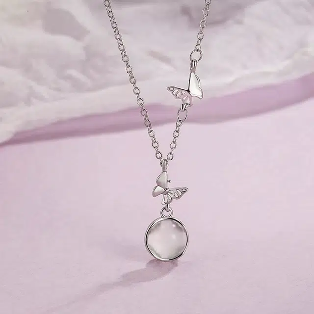 【甄选高品质】 金师傅 吉祥如意套装 灵动蝴蝶福袋 万事如意招财纳福新中式国潮高级简约百搭#好运 玉髓 项链 男女同款情侣款