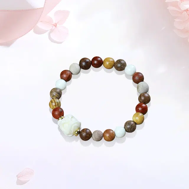 【狮来运转|甄选高品质】 金师傅 多宝醒狮系列 招财纳福 新中式国潮气质禅意佛珠简约文玩盘玩手饰#好运 檀木 手串 男女同款情侣款