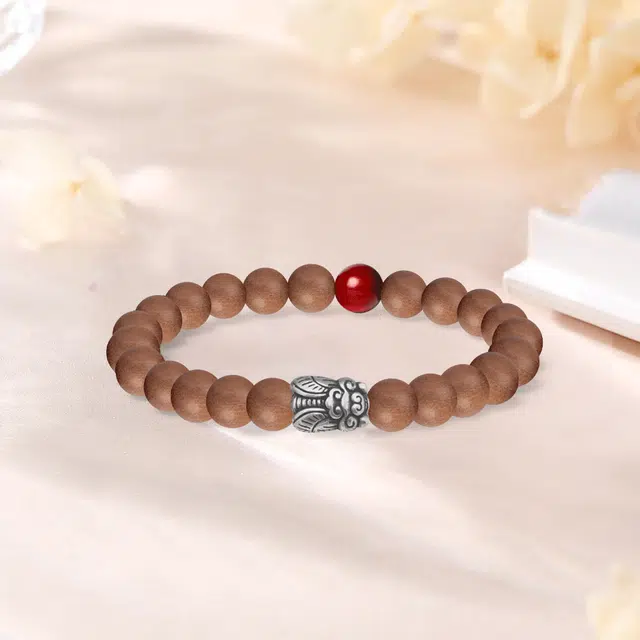 【S925银|高品质|金榜题名】 金师傅 一鸣惊人 吉祥如意上岸转运势新中式国潮气质复古简约百搭小众 檀木 手串 男女同款情侣款
