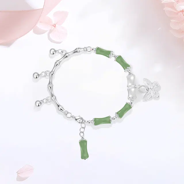 【甄选高品质】 金师傅 竹节流苏 节节高升 考试顺利上岸新中式国潮气质精致小清新 小众轻奢设计高级#好运 琉璃 手链 女款