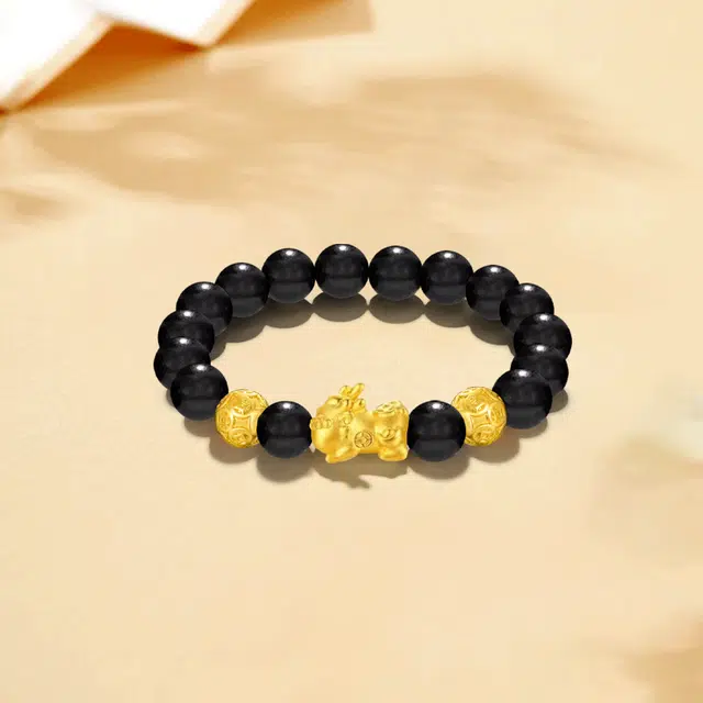 【S999足银|招财纳福】 金师傅 貔貅金钱珠 财运亨通时来运转 新中式国潮气质简约百搭日常高级#好运 白玉菩提 手串 男女同款情侣款