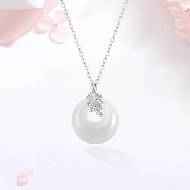 【S925银|甄选高品质】 金师傅 穗穗平安锁骨链 平安喜乐麦穗 新中式国潮气质优雅简约清冷百搭 小众轻奢高级#好运 玉髓 项链 女款