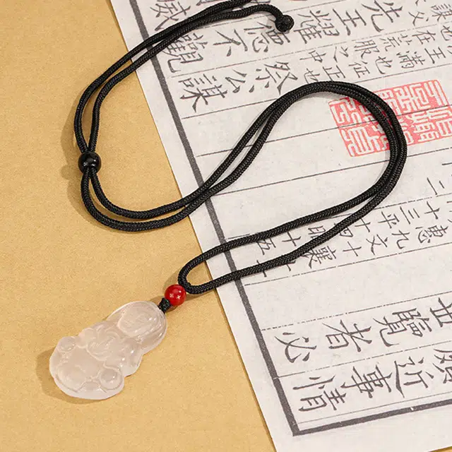 【精选高品质】 金师傅 观音吊坠 平安顺遂 事业有成诸事顺利 本命年新中式国潮气质简约百搭#好运 玉髓 项链 男女同款情侣款