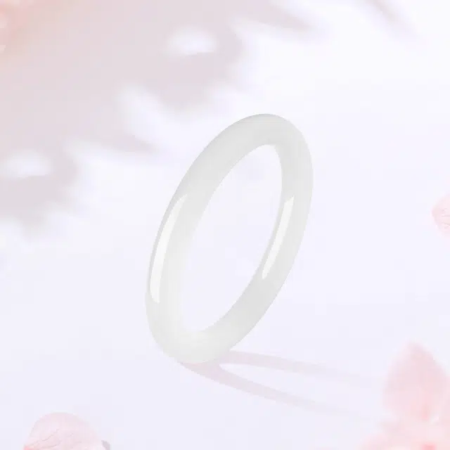 金师傅 白月光荔枝冻 古法素圈 招桃花小众古香古色冰透素圈 一步一响素雅气质叮当镯 新中式国潮复古汉服圆条美人镯 玉髓 玉石手镯 女款