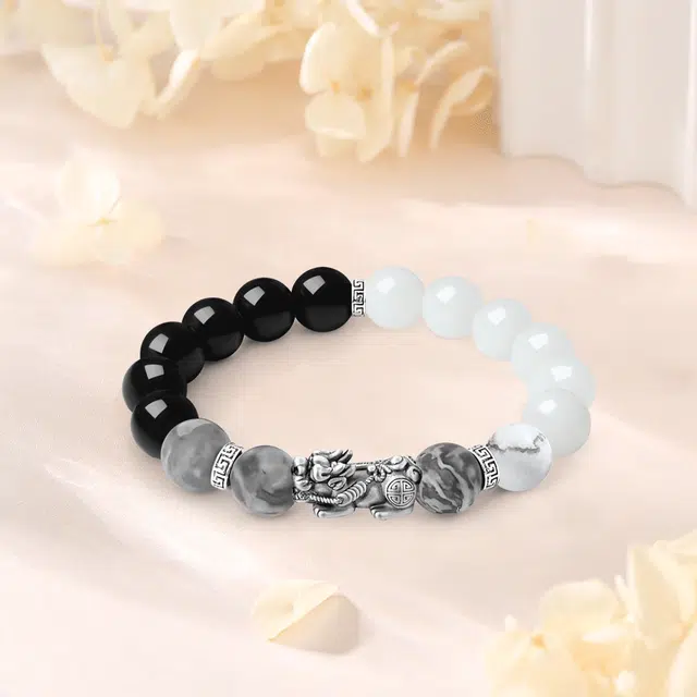 【S999足银甄选高品质】 金师傅 八方来财貔貅 财运亨通转运新中式国潮气质复古文艺百搭 菩提根 手串 男女同款情侣款