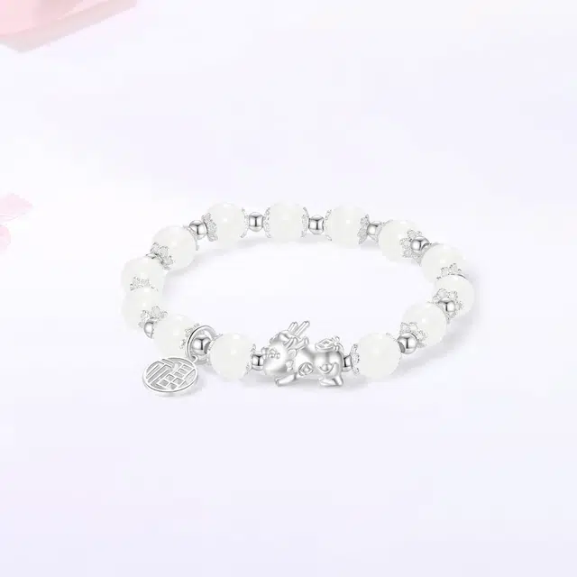 【S999足银|精选高品质】 金师傅 招财纳福系列貔貅平安扣财运亨通时来运转吞金兽新中式国潮简约百搭#好运 白玉菩提 项链 男女同款情侣款