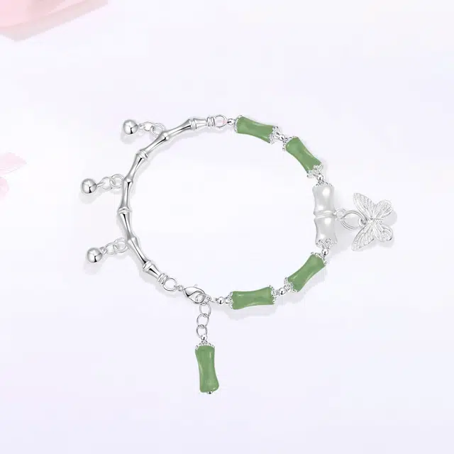 【甄选高品质】 金师傅 竹节流苏 节节高升 考试顺利上岸新中式国潮气质精致小清新 小众轻奢设计高级#好运 琉璃 手链 女款