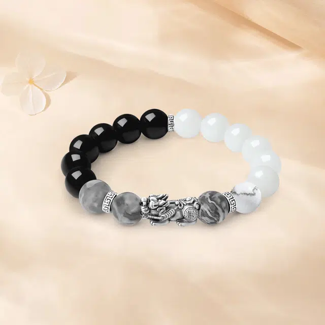【S999足银甄选高品质】 金师傅 八方来财貔貅 财运亨通转运新中式国潮气质复古文艺百搭 菩提根 手串 男女同款情侣款