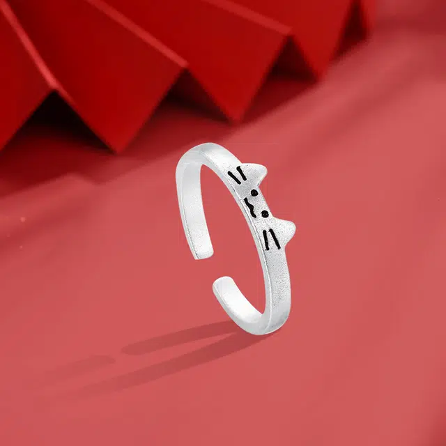 【S999纯银 免费刻字】 金师傅 猫狗日记  一生所爱时尚百搭通勤简约 纪念告白送礼 爱情美满 足银 戒指 男女同款情侣款