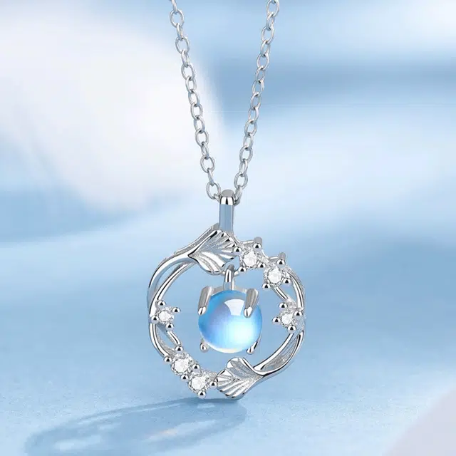 【S999银|甄选高品质】 金师傅 三生有杏锁骨链 银杏叶小幸运 浪漫森系梦幻气质韩系甜美可爱简约百搭小众高级#好运 琉璃 项链 女款
