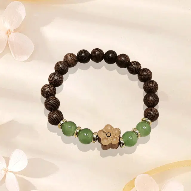 【甄选高品质】 金师傅 招财转运系列  桃花围巾猫咪多巴胺萌趣可爱 财源滚滚 新中式国潮民族风小众高级 鸡翅木 手串 男女同款情侣款