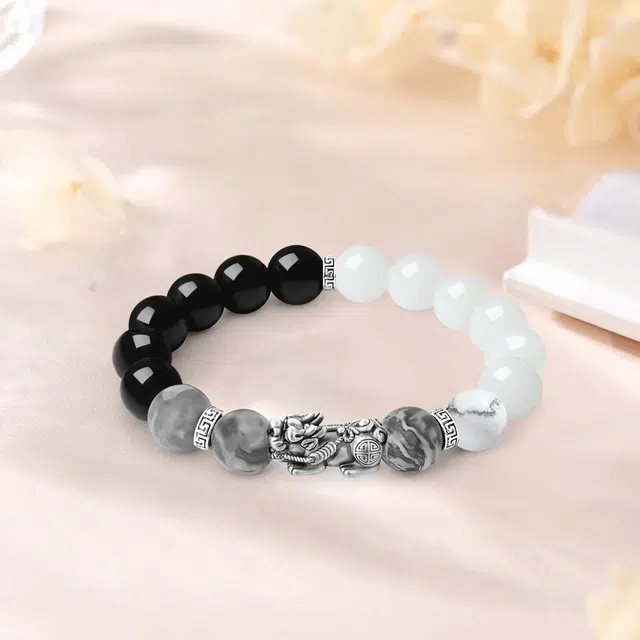【S999足银甄选高品质】 金师傅 八方来财貔貅 财运亨通转运新中式国潮气质复古文艺百搭 菩提根 手串 男女同款情侣款