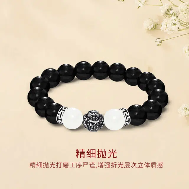 金师傅 考研上岸新中式复古名族风文艺转运珠文玩 平安纳福 招桃花 黑檀 手串 男女同款情侣款