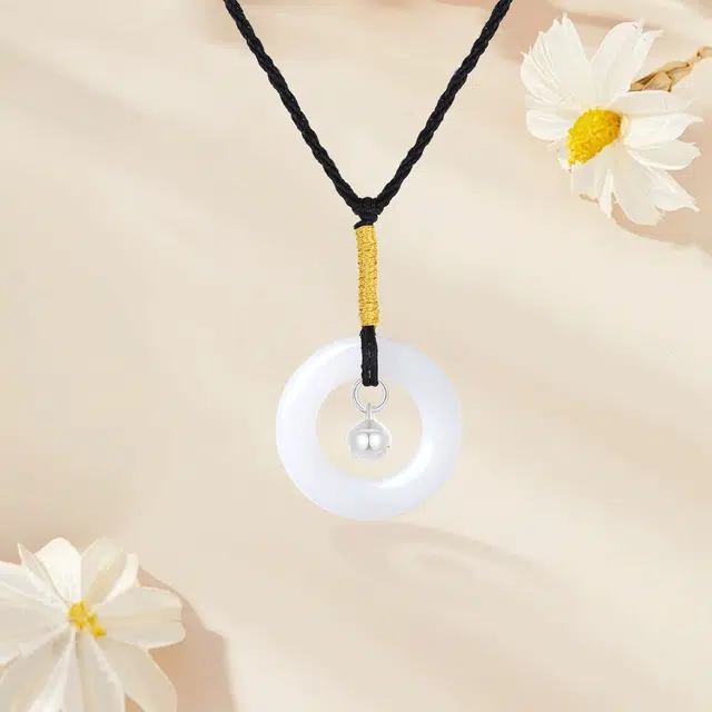 【甄选高品质】 金师傅 铃铛平安扣吊坠 喜乐招财转运 新中式国潮气质简约百搭高级#好运 菩提根 项链 男女同款情侣款