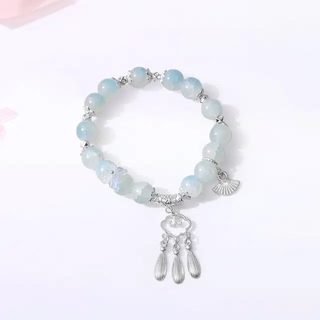【甄选高品质】 金师傅 蝴蝶平安流苏串珠 吉祥如意 平安喜乐 时来运转新中式国潮复古气质百搭小众高级#好运 琉璃 手串 男女同款情侣款