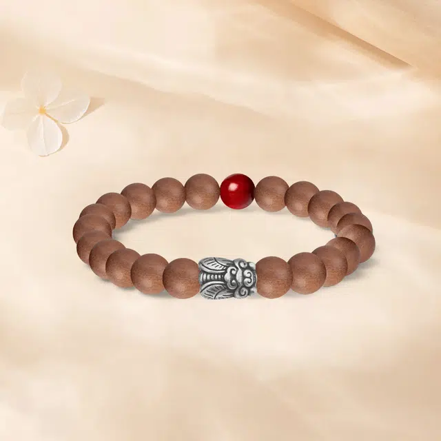 【S925银|高品质|金榜题名】 金师傅 一鸣惊人 吉祥如意上岸转运势新中式国潮气质复古简约百搭小众 檀木 手串 男女同款情侣款