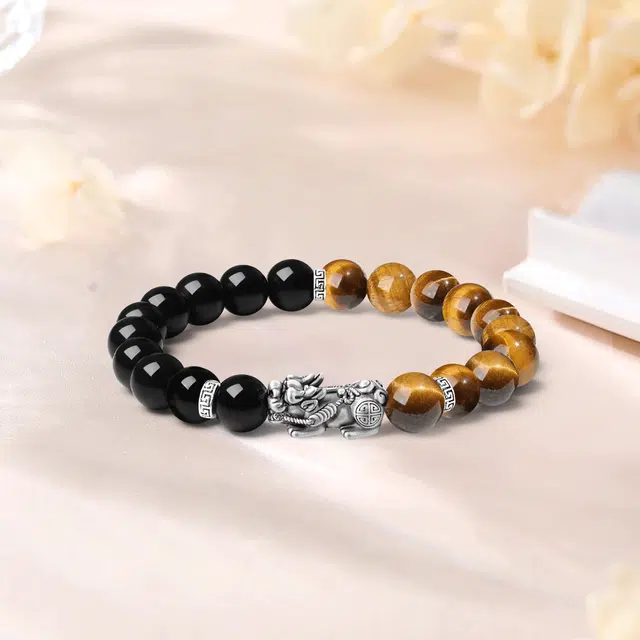 【S999足银|甄选高品质】 金师傅 降虎貔貅串珠 八方来财时来运转 新中式国潮气质复古文艺气质百搭 菩提根 手串 男女同款情侣款