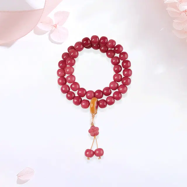 【甄选高品质】 金师傅 寒梅著花双层串珠 前程似锦 时来运转 新中式国潮气质简约百搭小众高级佛珠文玩 菩提根 手串 男女同款情侣款
