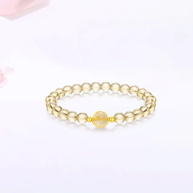 【财运亨通】 金师傅 时来运转 招财纳福 财源广进新中式国潮气质百搭 小众轻奢设计高级感#好运天然 黄水晶 手串 男女同款情侣款