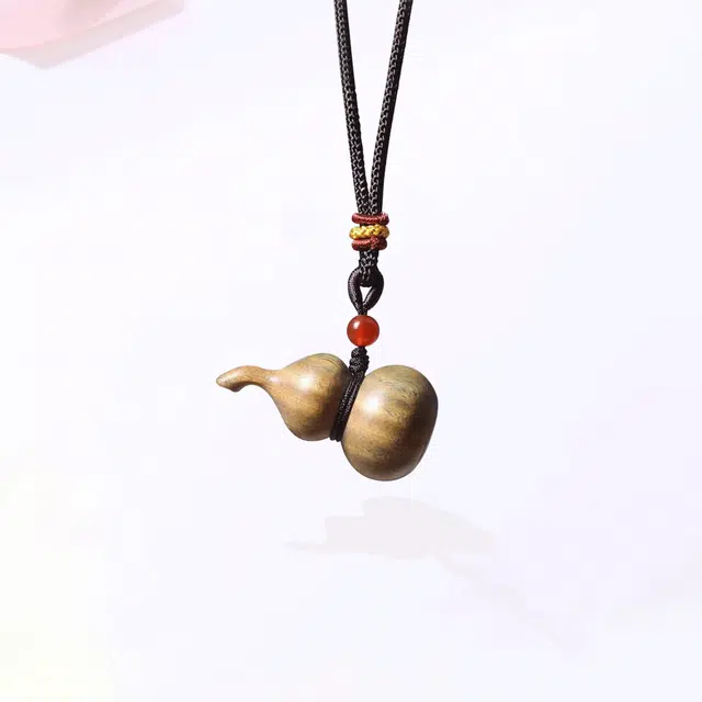 【招财转运|甄选高品质】 金师傅 葫芦吊坠 福禄双全招财纳福 中式国潮气质禅意简约文玩盘玩创意平安转运#好运 绿檀 项链 男女同款情侣款