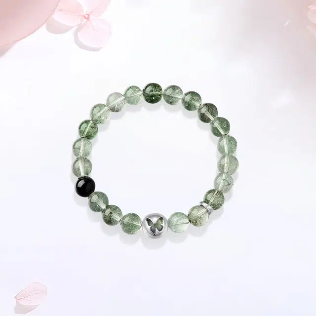 【八方开财 做个富婆】 金师傅 蝴蝶 时来运转招财纳福 新中式国潮气质百搭 小众轻奢高级#好运天然 绿幽灵 手串 男女同款情侣款