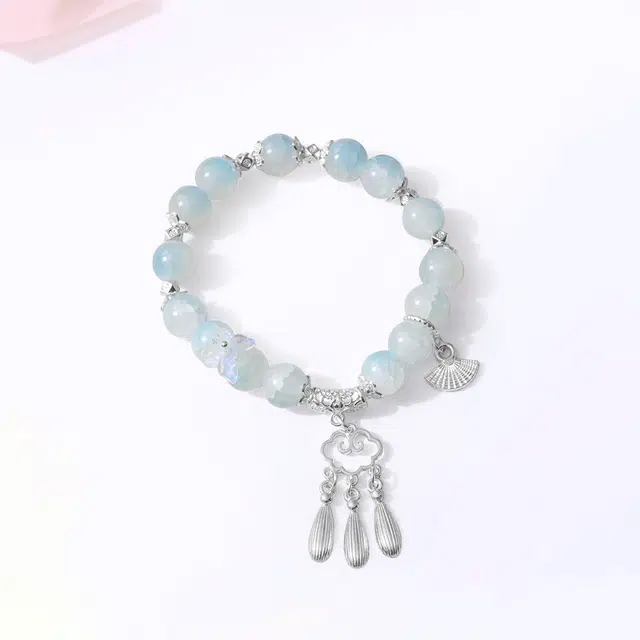【甄选高品质】 金师傅 蝴蝶平安流苏串珠 吉祥如意 平安喜乐 时来运转新中式国潮复古气质百搭小众高级#好运 琉璃 手串 男女同款情侣款