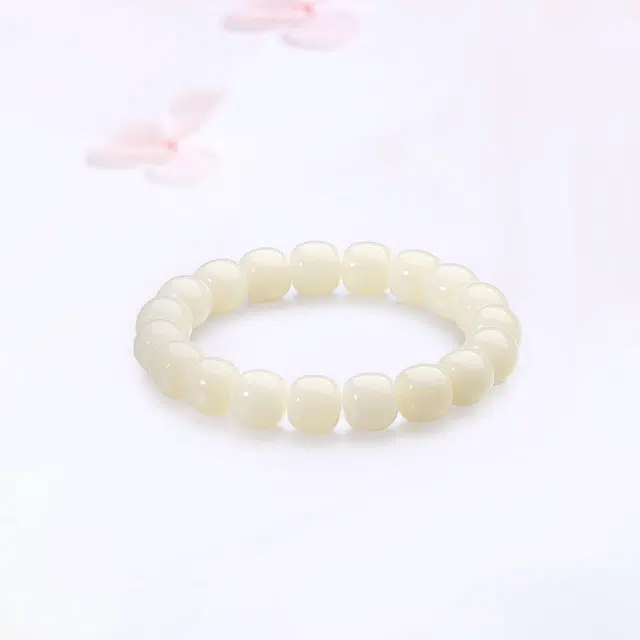 【甄选高品质】 金师傅 白月光素圈叠戴套装 时来运转新中式气质古典百搭 小众轻奢设计高级感#好运 白玉菩提 手串 男女同款情侣款