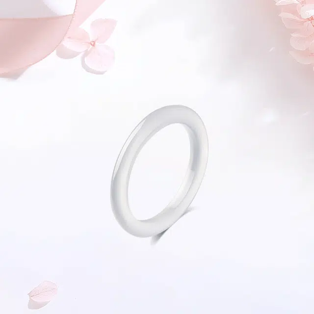 【999金|精选高品质】 金师傅 莲花白月光叠戴戒指 好运莲莲有钱花 万事如意新中式气质清冷百搭优雅 小众轻奢高级#好运 玛瑙 戒指 女款