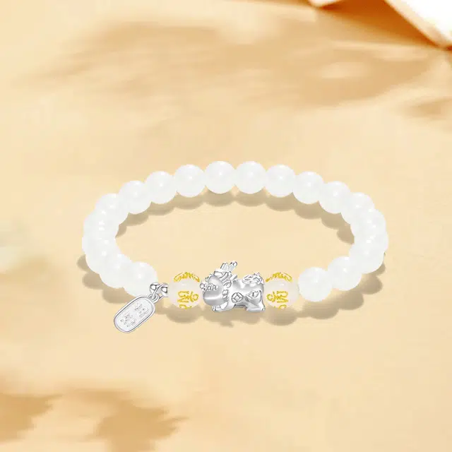 【S999纯银|甄选高品质】 金师傅 招财纳福系列套装 福牌貔貅新中式国潮气质简约百搭 小众轻奢高级 菩提子/菩提籽 手串 男女同款情侣款