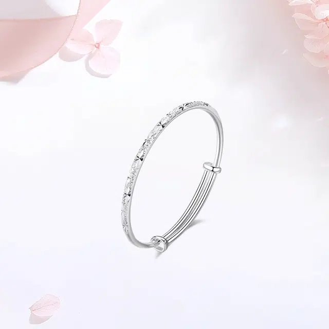 【甄选高品质】 金师傅 白月光满天星叠戴套装 一步一响新中式气质典雅美人镯简约百搭 小众轻奢高级#好运 玉髓 手镯 女款