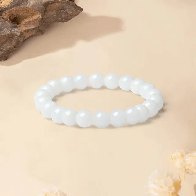 【S999纯银|甄选高品质】 金师傅 招财纳福蝴蝶结 转运新中式国潮气质甜美小清新简约百搭小众轻奢 白玉菩提 足银手串 男女同款情侣款