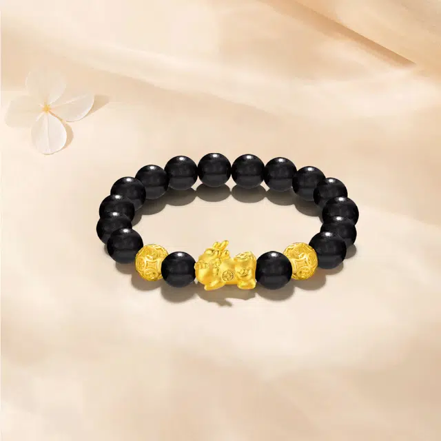 【S999足银|招财纳福】 金师傅 貔貅金钱珠 财运亨通时来运转 新中式国潮气质简约百搭日常高级#好运 白玉菩提 手串 男女同款情侣款