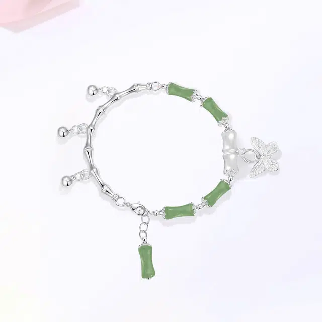 【甄选高品质】 金师傅 竹节流苏 节节高升 考试顺利上岸新中式国潮气质精致小清新 小众轻奢设计高级#好运 琉璃 手链 女款