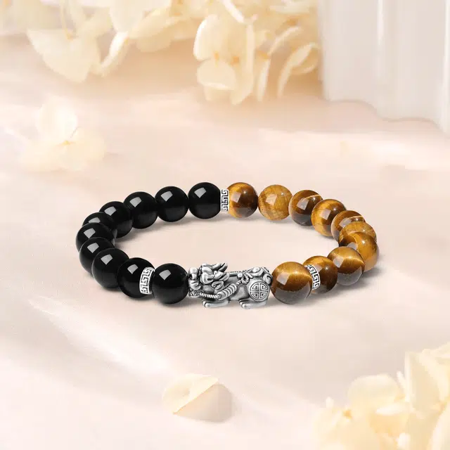 【S999足银|甄选高品质】 金师傅 降虎貔貅串珠 八方来财时来运转 新中式国潮气质复古文艺气质百搭 菩提根 手串 男女同款情侣款