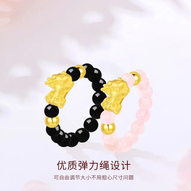 【S999纯银|发光|免费刻字】 金师傅 猫咪萌趣猫爪森系浪漫甜蜜可爱小清新百搭恋爱浪漫告白开口可调节 玉髓 戒指 男女同款情侣款