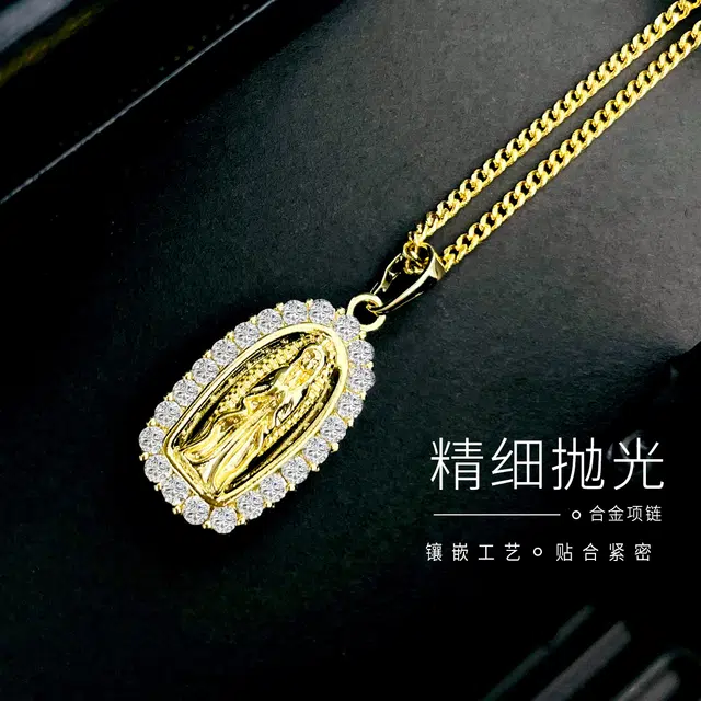 倾爱 圣母轻奢古着小众设计锁骨链饰品 合金 项链 女款