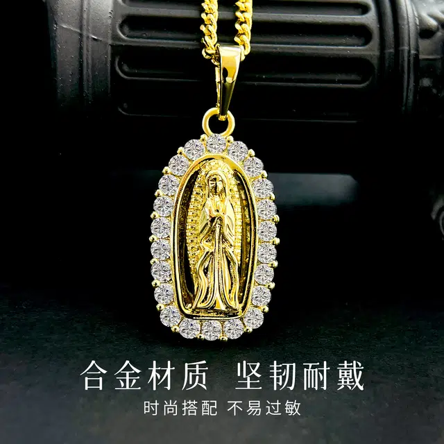 倾爱 圣母轻奢古着小众设计锁骨链饰品 合金 项链 女款