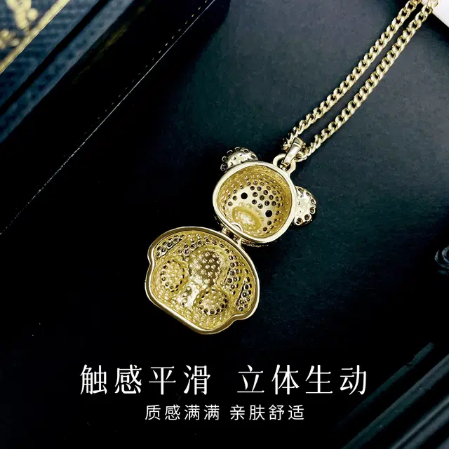 倾爱 小熊甜美可爱小众高级感饰品 合金 项链 女款