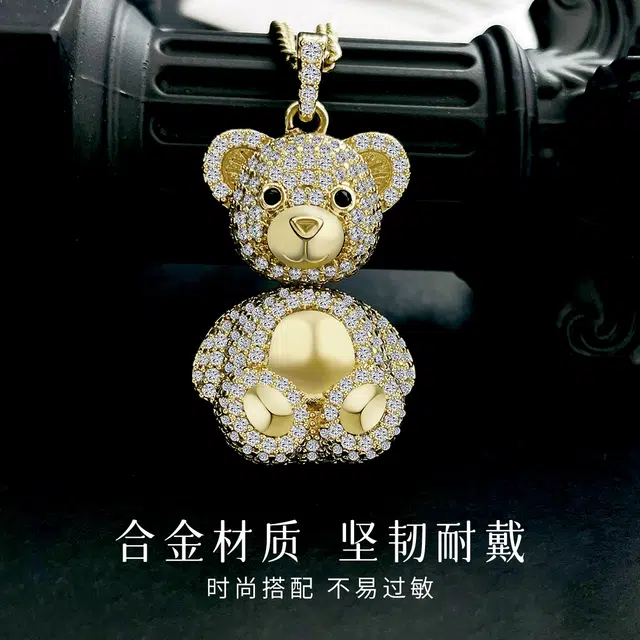 倾爱 小熊甜美可爱小众高级感饰品 合金 项链 女款