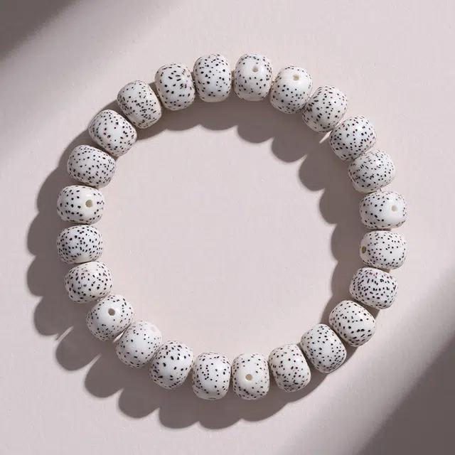 尚银福 星月 小众设计感 新中式复古文艺风绕指柔佛系文玩佛珠转运平安串珠手饰 菩提子/菩提籽 手串 男女同款情侣款