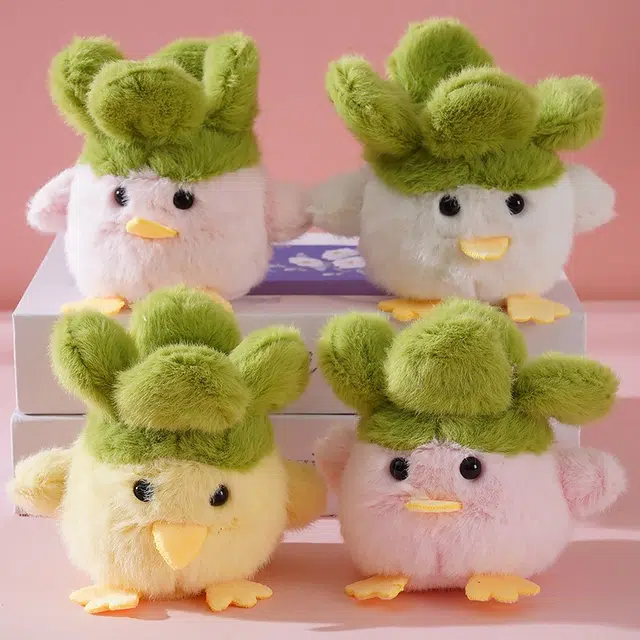 尚银福 好吧蒜鸟可发声卡通萌趣氛围感高颜值包包书包挂饰 陪伴安抚创意小鸟公仔玩偶配饰 毛绒 挂件 男女同款情侣款