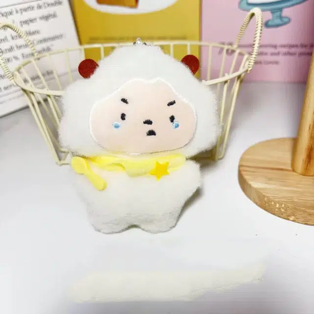 尚银福 小灰狼小懒羊 卡通可爱萌俏皮高级感创意 陪伴治愈安抚挂通勤日常可爱个性百搭挂饰 毛绒 挂件 男女同款情侣款