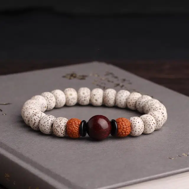 尚银福 金刚星月 新中式国潮 小众设计复古文艺转运平安文玩 菩提子/菩提籽 手串 男女同款情侣款