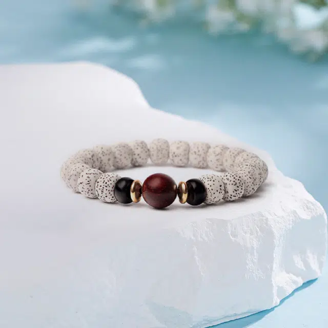 尚银福 新中式国潮小众精美造型设计高级甜蜜饰爱 轻奢弹力绳 星月菩提 手串 男女同款情侣款