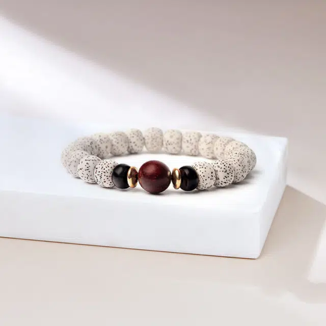 尚银福 新中式国潮小众精美造型设计高级甜蜜饰爱 轻奢弹力绳 星月菩提 手串 男女同款情侣款