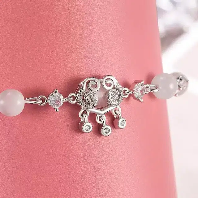 尚银福 好运如意平安锁 新中式复古国风小众设计长命锁 民族风轻奢精致时尚优雅高级感日常百搭可爱风小香风锁骨链 合金 项链 女款