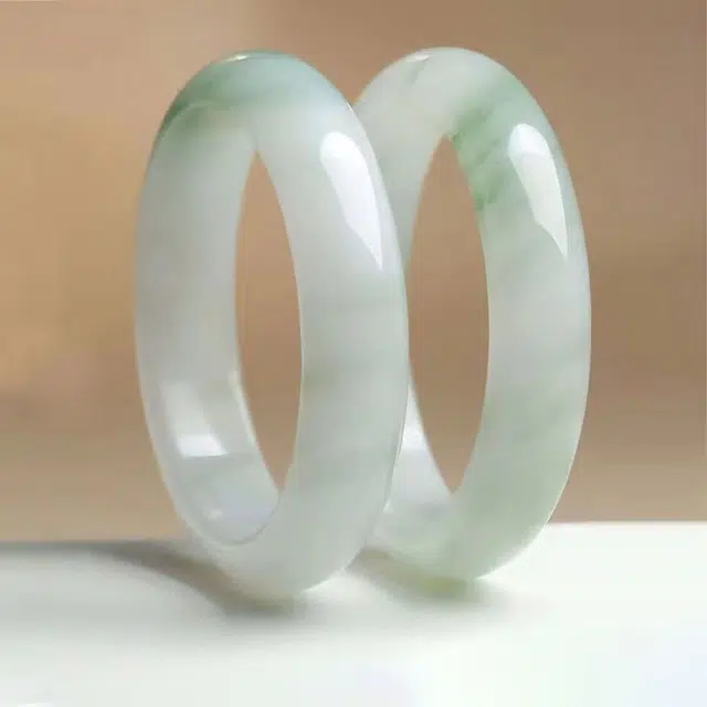 尚银福 青山黛贵妃镯 平安新中式国潮古风清冷优雅高级感气质温婉 天山翠 手镯 女款