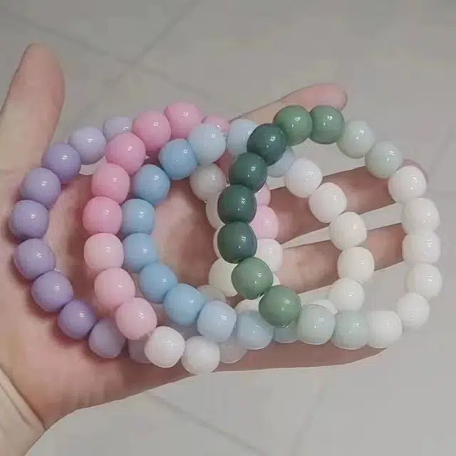 尚银福 牛奶白玉桶珠静心佛珠新中式国潮文玩盘玩绕指柔 菩提子/菩提籽 手串 男女同款情侣款