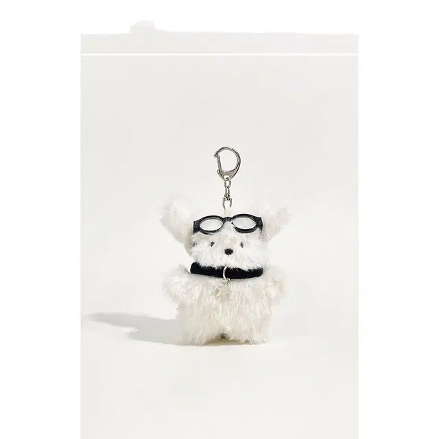 尚银福 可爱小奶狗 卡通甜美萌趣星星陪伴治愈小狗 安抚精致轻奢高级感浪漫 毛绒 挂件 男女同款情侣款